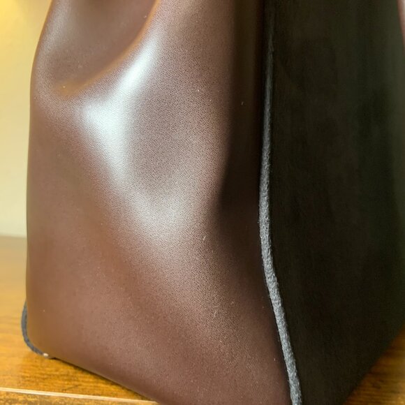 Hermes Like Suede Tote Bag - Picture 9 of 16